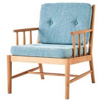 Yoshikei （吉桂） TERRACE（テラス） 1人掛けソファ クッション付 ブルー 幅540mm 1脚（直送品）