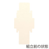 シモジマ 【ケース販売】HEIKO 箱 プチBOX 75×75 ホワイト 006897943 1ケース(10枚入×10袋 合計100枚)（直送品）