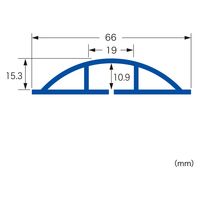 サンワサプライ ソフトケーブルカバー(グレー・幅66.0mm) CA-65N2 1個