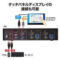 サンワサプライ 4K対応HDMIパソコン自動切替器(2:1) SW-KVM2U3HD 1個（直送品）