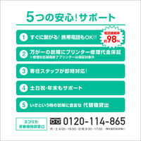 エコリカ キヤノン（Canon）用 リサイクルインク ECI-C381C シアン（染料） BCI-381C対応 1個