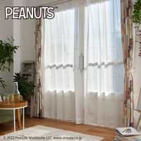 スミノエ PEANUTS セミオーダー レースカーテン ジークレフトボイル 2000×1290mm ホワイト １セット(2枚入)（直送品）
