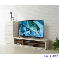 フナモコ テレビカウンター 幅1470×奥行460×高さ380mm ホワイトウッド＋リアルウォールナット LVS2-145 1台（直送品）