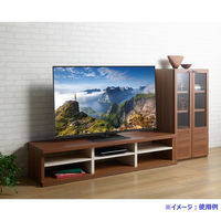 フナモコ テレビカウンター 幅1720×奥行460×高さ380mm リアルウォールナット＋ホワイトウッド LVD2-170 1台（直送品）
