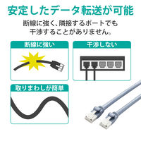 LANケーブル CAT6A 3m 爪折れ防止 ブルー LD-GPAT/BU3/RS1 エレコム 1セット(10本入)（直送品）