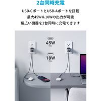 Anker USB充電器 65W Type-Cポート USB-Aポート 725 Charger AC充電器 A2325111 1個