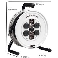 丸政 コンパクトリール ホワイト 10m JS-101W 1個（直送品）