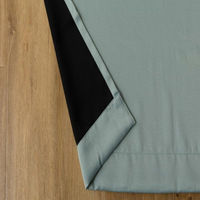 ユニベール 遮光+レースカーテン ブリンク 2000×1780mm ブルー 4548654884066 1セット(2枚入)（直送品）