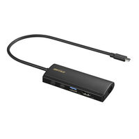 バッファロー ドッキングステーション Type-C接続 HDMI×1 LANポート×1 Type-C×3 Type-A×1 5台（直送品）