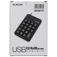 テンキー 有線 Tabキー付き EU RoHS指令準拠 メンブレン ブラック TK-TCM011BK/RS エレコム 5個（直送品）
