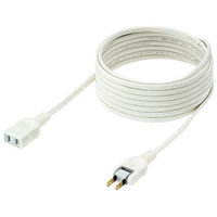 朝日電器（ELPA）　電源延長コード　2P式/1個口/5m/トラッキング防止プラグ/ホワイト　W-1515NB(W) 5本
