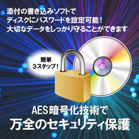 DVDドライブ DVD CD M-DISC 対応 USB2.0 書き込みソフト付 ブラック LDR-PMJ8U2LBK  5台（直送品）