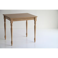 ICHIBA カレット ダイニングテーブル 幅750×奥行650×高さ720mm ベージュ CAT-3623NA 1台（直送品）