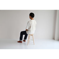 ICHIBA リム ロースツール ナチュラル ILS-3644NA 1脚（直送品）