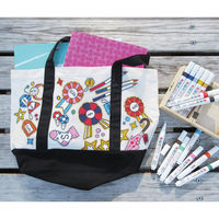 マービー Deco Fabric 布描きしましょII 中字 No.2 レッド 222W-2　3個/1セット（直送品）