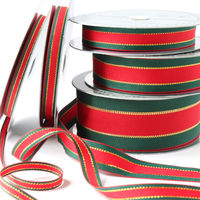 小西リボン クリスマスリボン KR3150-24-1 1セット(3巻/1セット)（直送品）