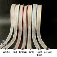 小西リボン リネンラインリボン 12mm巾×20m巻 ホワイト KR3760-12-11　3巻/1セット（直送品）