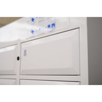 【車上渡し】仁張工作所 N-forme＋ ICカードタッチレスロッカー パーソナルスタイル 幅675×奥行360×高さ1700mm 白（直送品）