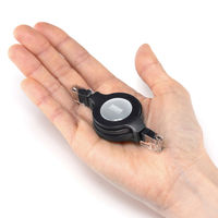 サンワサプライ 自動巻取りLANケーブル(カテゴリ5e) KB-MK15BKN 1個（直送品）