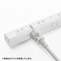 延長コード 電源タップ 2m 2P（ピン） 11個口 マグネット ブラック TAP-SLIM11-2BK サンワサプライ 1個（直送品）