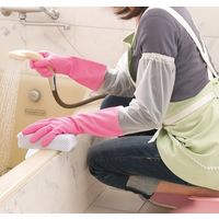 No.140　腕カバー付厚手手袋　ピンク　Mサイズ　5双　ショーワグローブ