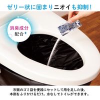 【災害用トイレ】COMOLIFE（コモライフ）　緊急トイレの凝固剤　391220　1セット（150包：30包入×5）