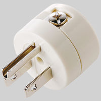 サンワサプライ 2P-3P変換アダプタ TAP-AD1RN 5個（直送品）