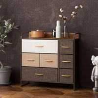 【軒先渡し】ビーカム　簡単組立！布張りカラーチェスト　3段ワイド　NBC-612　1台（直送品）