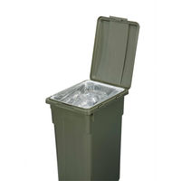 新輝合成 連結カラー分別ペール 33型 カーキグリーン 4973221020705 1箱(12個入)（直送品）