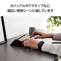 Apple Watch バンド ファブリック 面ファスナー式 ブラック AW-45BDFBBK エレコム 1個（直送品）