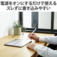 タッチペン iPad用 アクティブスタイラスペン USB-C ペン先2個付属 白 P-TPACSTAP05WH エレコム 1個（直送品）