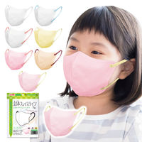 立体フェイスラインマスク 7枚入 ジュニア ピンク×イエロー 3袋セット RFK-PY-AS 1セット（3袋） エスパック（直送品）