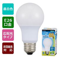 オーム電機 LED電球 A E26 7.3W 昼白色 06-3084 1個