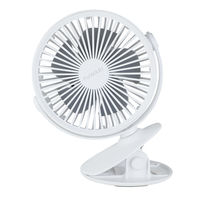 YAMAZEN 13cm 2WAY 卓上・クリップ扇風機 USB充電式 タッチスイッチ式 YJ-CT112(W) 1台