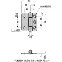 スガツネ工業 ステンレス鋼製平丁番 LSS型 LSSーZーN65 1セット(2個)（直送品）
