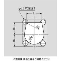 スガツネ工業 ステンレス鋼製ハンドル 980641・980642 980641 1セット(2個)（直送品）