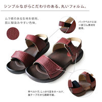リゲッタ バックベルト付グミサンダル レッドブラウン L(24.0~24.5cm) R279-RBR-L 1足　ナースサンダル（直送品）