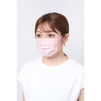 Kirei Mask（キレイマスク） コーディネートカラー（ピンク・ベージュ）すこし小さめ 1箱（40枚入） 川本産業 カラーマスク