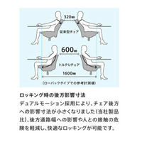 イトーキ トルテUチェア ローバック 肘無し ウレタンキャスター ブラック×パーシモンオレンジ KJ-320PVM-T1D4 1脚（直送品）