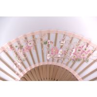 ひしだ ST-32 額透彫扇 ハナミズキ ピンク7寸 1本（直送品）