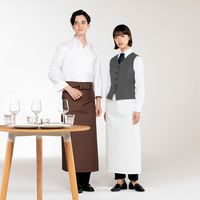 住商モンブランロングエプロン　ブラウンSP002-62  フリーサイズ1着（直送品）