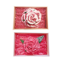 ギフトカード　御礼熨斗　内祝い　贈り物に　神戸牛松阪牛 花盛り 600g(モモ焼肉各150g・モモ焼きしゃぶ各150g)　二重封筒（直送品）