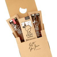 【桐箱入りギフトカード】御中元熨斗　INIC coffee 定番・産地別ボトルコーヒーとアソートの詰め合わせ　専用紙袋付き（直送品）