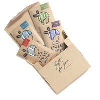 AoyamaLab 【桐箱入りギフトカード】御礼熨斗　内祝い　贈り物に　INIC coffee 詰め合わせセット1　専用紙袋付き（直送品）