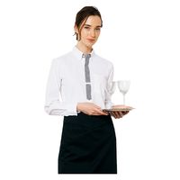 住商モンブランシャツ　兼用　長袖　白／グレーSS004-01  3L1着（直送品）