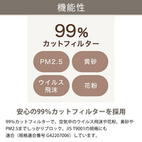 伊藤忠リーテイルリンク　会話しやすい 3D立体型(ダイヤモンド型) マスク　ホワイト　1セット(150枚：30枚入×5箱)  オリジナル