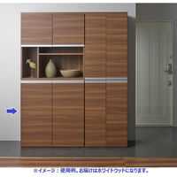 フナモコ エントランスファニチャー 幅900×奥388×高956mm ホワイトウッド ECS-90L 1台（直送品）