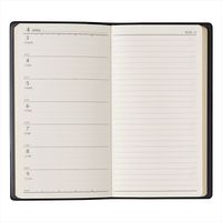 【2023年4月版】NOLTY エクセル8 スリム 片側１週間＋ノート 黒 2023-9033 1冊 日本能率協会マネジメントセンター（直送品）