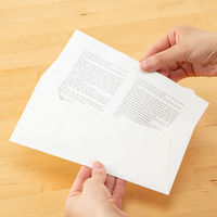 G.ラロ ヴェルジェ・ド・フランス 封筒 A4三つ折り ホワイト gl46100 1パック