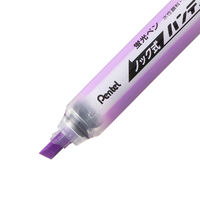 ぺんてる 蛍光ペン ノック式 ハンディラインS バイオレット XSXNS15-V 1本